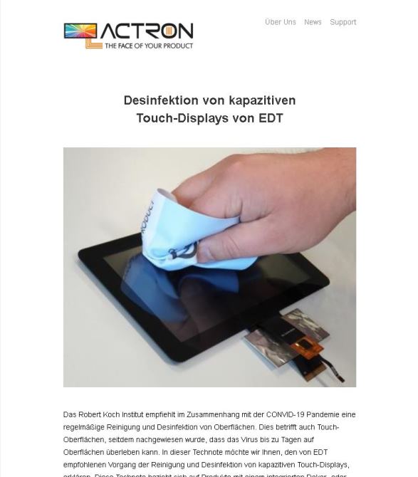 Touch Display von EDT