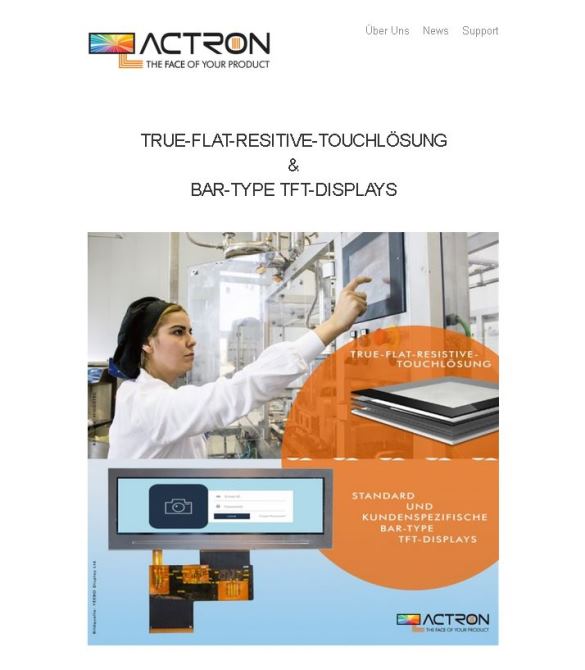 Bar-Type TFT-Display